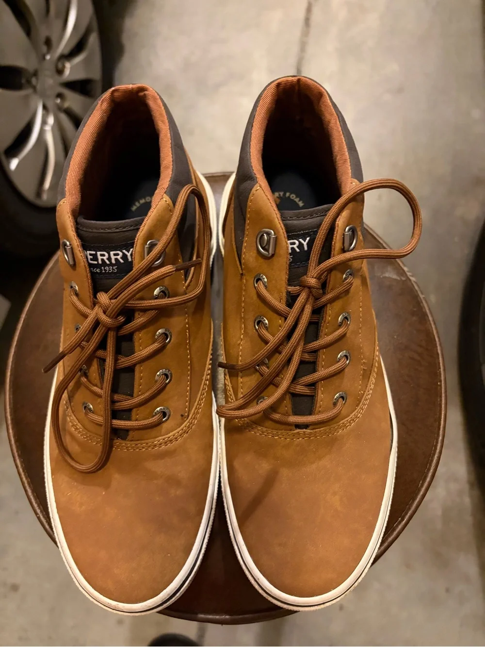 Sperry Men's Brown Casual High-Top Sneakers